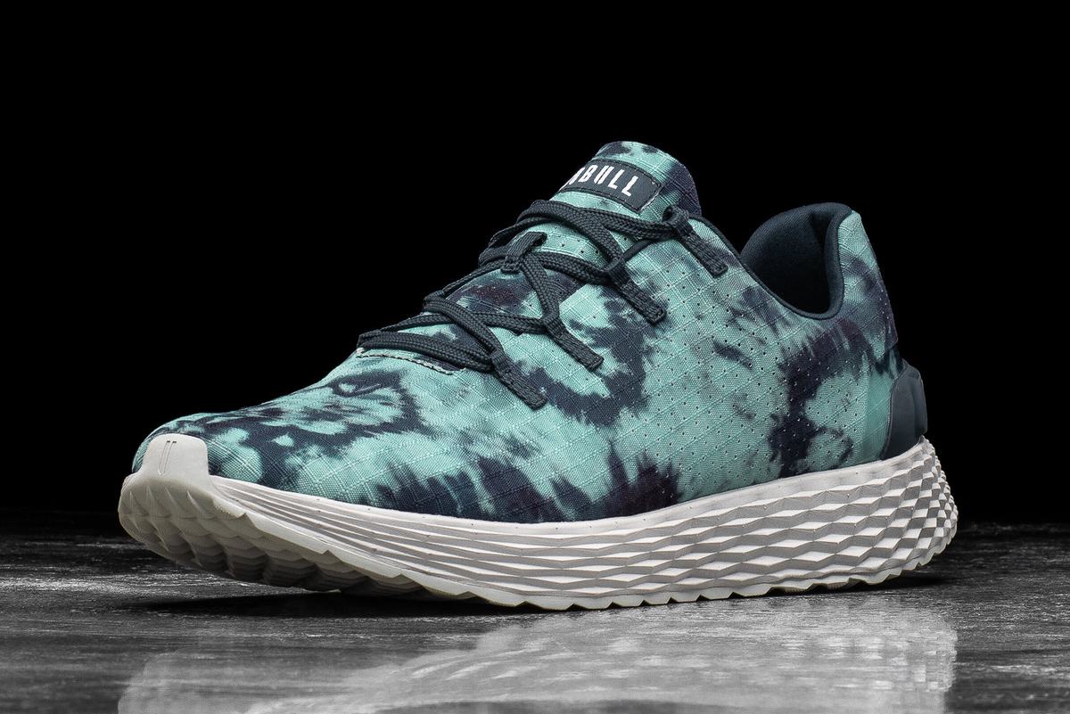 Nobull Tie-Dye Ripstop Runner Men\'s Running Shoes Light Turquoise | Australia (BW2610)